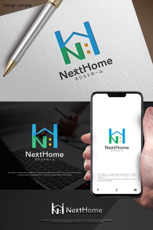 Mizumoto (kmizumoto)さんの不動産店舗『NextHome』のロゴ　名刺、看板用への提案