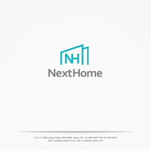 H-Design (yahhidy)さんの不動産店舗『NextHome』のロゴ　名刺、看板用への提案