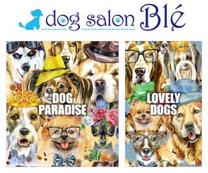 Y.design (yamashita-design)さんのドッグサロンブレ「dog salon Blé」店頭看板イラストデザインへの提案
