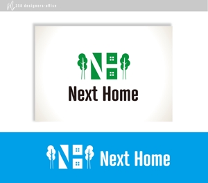 m358designers-office (masa_tibineo_358)さんの不動産店舗『NextHome』のロゴ　名刺、看板用への提案