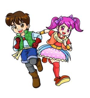 あいはらひろみ (hirohiro)さんの英語学習教材のキャラクターデザイン2体への提案