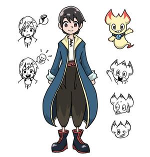 万賀　修｜ビジネス漫画制作 (osa-001)さんの英語学習教材のキャラクターデザイン2体への提案