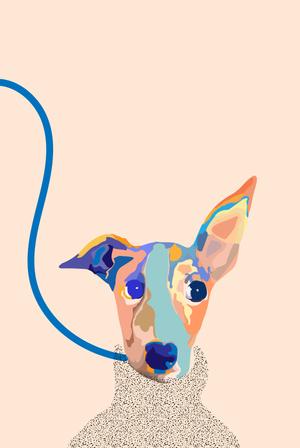 moedesign (moeyoshi)さんのドッグサロンブレ「dog salon Blé」店頭看板イラストデザインへの提案