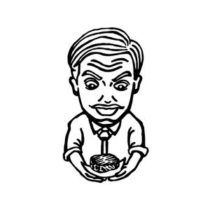逆旅 (eardo0911)さんの「濃い」おじさんの精肉販売店のキャラクターデザインへの提案