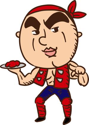 nougo (noguo3)さんの「濃い」おじさんの精肉販売店のキャラクターデザインへの提案