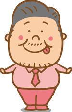 nougo (noguo3)さんのお弁当研究家『満腹ダンディ』というキャラクターの絵への提案