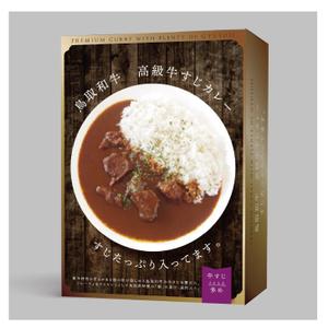 hashi = design (hashi_design)さんのレトルトカレー「鳥取和牛　高級牛すじカレー　すじたっぷり入ってます」の箱への提案