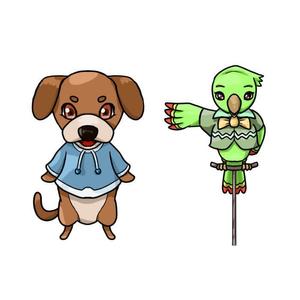 相田びさ (5eeaf892e26a3)さんの英語学習教材のキャラクターデザイン2体への提案