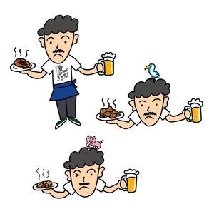 Yucsy  (Yucsy)さんの居酒屋で昼飲み出来る肉料理多めの個室食堂のキャラクターへの提案