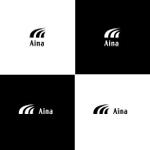 P Design (DesignStudio)さんのスポーツ系ブランド「Aina（アイナ）」のロゴへの提案