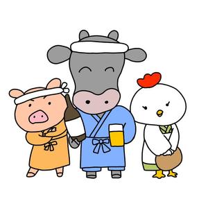 いなほ (inahoillust)さんの居酒屋で昼飲み出来る肉料理多めの個室食堂のキャラクターへの提案