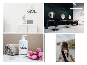 Garden (k6lew-yg)さんの新規開業美容院『QOL』文字のロゴ、イラストデザインへの提案