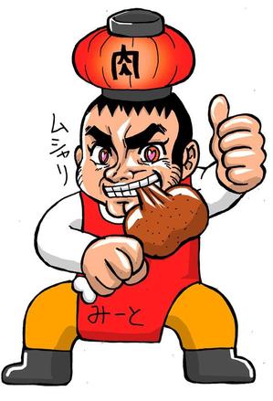 お絵描きカーネル (colonel-design-offic)さんの「濃い」おじさんの精肉販売店のキャラクターデザインへの提案