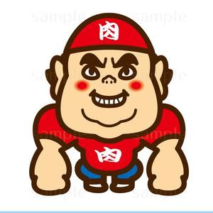 THE_watanabakery (the_watanabakery)さんの「濃い」おじさんの精肉販売店のキャラクターデザインへの提案