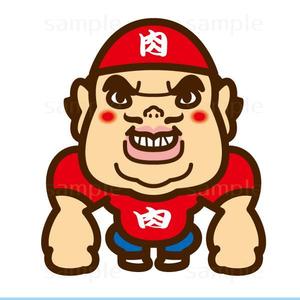 THE_watanabakery (the_watanabakery)さんの「濃い」おじさんの精肉販売店のキャラクターデザインへの提案