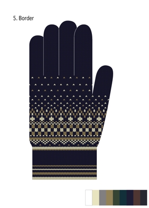 Moon Studio (piroko21)さんの来季冬向け　ニット手袋の柄デザイン募集への提案