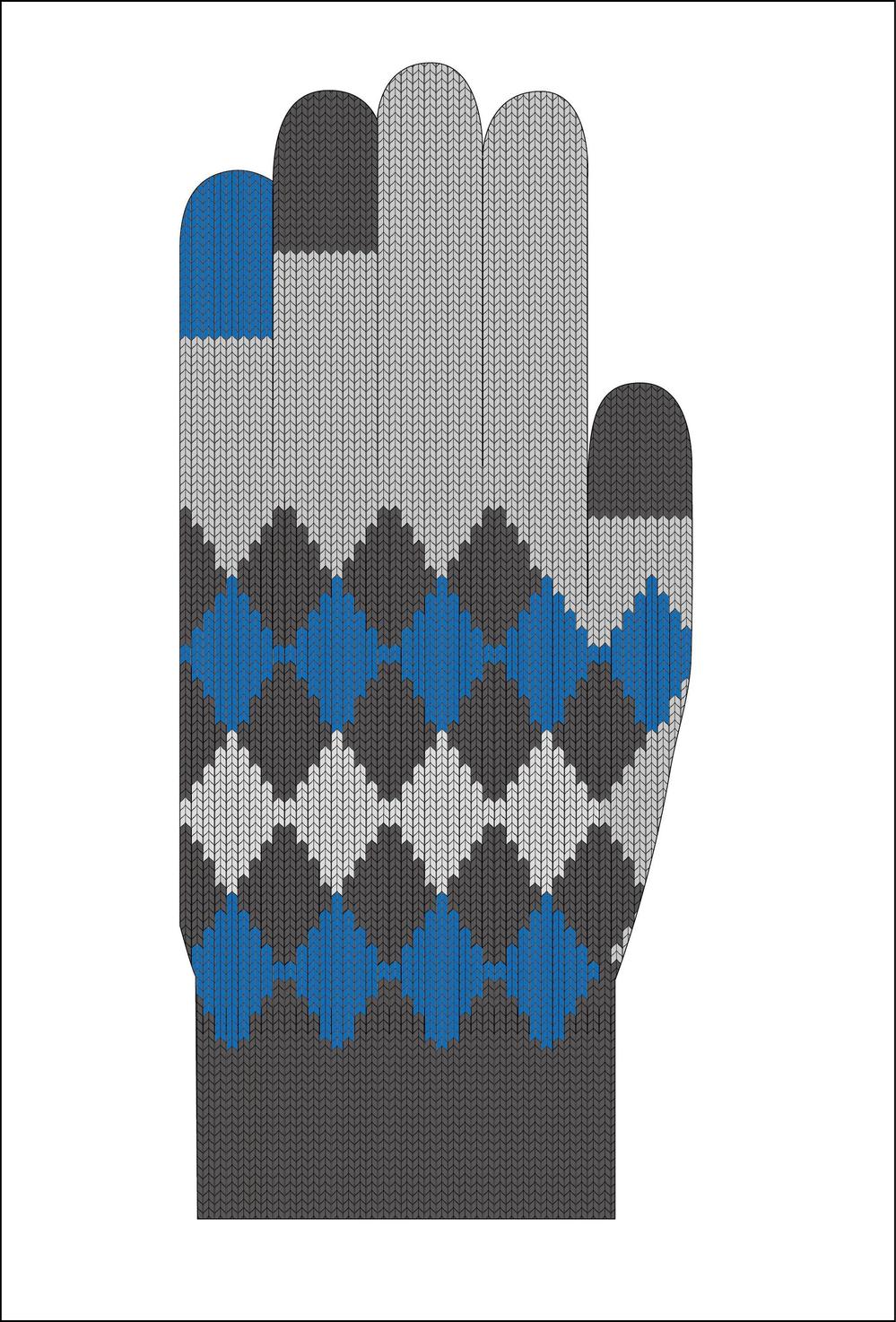 来季冬向け　ニット手袋の柄デザイン募集