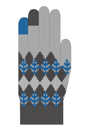 bonneデザイン (bonne0920)さんの来季冬向け　ニット手袋の柄デザイン募集への提案