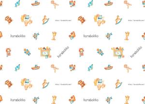 y’s-design (ys-design_2017)さんの木のおもちゃ店　包装紙デザインの作成依頼への提案