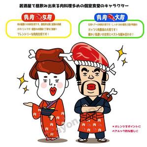 crayon　KIDS (crayonkids)さんの居酒屋で昼飲み出来る肉料理多めの個室食堂のキャラクターへの提案