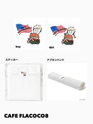 J (jj__order)さんのハンバーガーショップのアメリカンポップなキャラクターのイラストへの提案