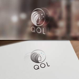 BKdesign (late_design)さんの新規開業美容院『QOL』文字のロゴ、イラストデザインへの提案