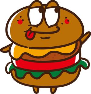 nougo (noguo3)さんのハンバーガーショップのアメリカンポップなキャラクターのイラストへの提案