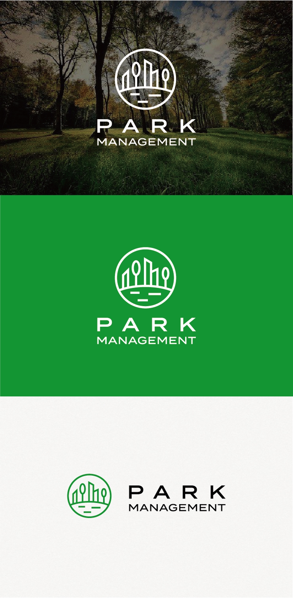 新規で設立する会社「株式会社PARK MANAGEMENT」のロゴ