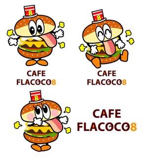 sachi (sachi-365)さんのハンバーガーショップのアメリカンポップなキャラクターのイラストへの提案