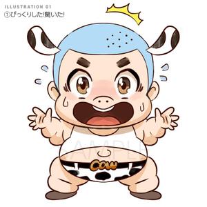tama design イラスト/映像 (tamamitu1030)さんの添付のキャラクターを使って、表情や動きのパターンを作ってくださいm(_ _)mへの提案