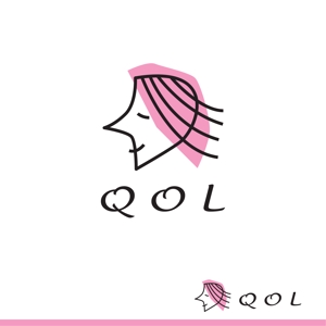 kazukotoki (kazukotoki)さんの新規開業美容院『QOL』文字のロゴ、イラストデザインへの提案