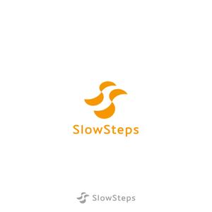 M+DESIGN WORKS (msyiea)さんのSlowSteps株式会社の社名ロゴデザインへの提案
