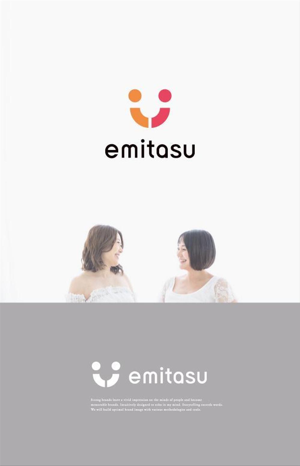 美容・リラクサロン運営会社「EMITASU（エミタス）」のロゴ