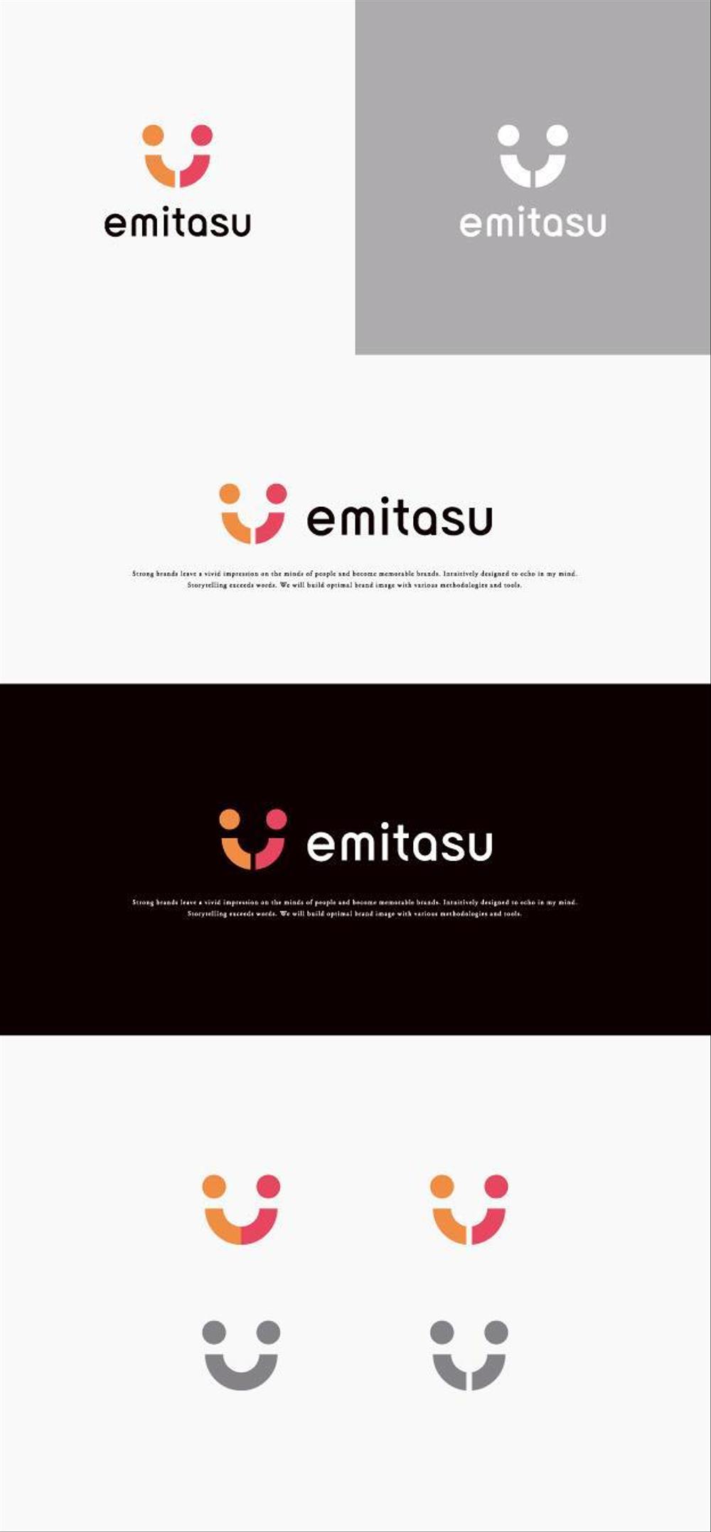 美容・リラクサロン運営会社「EMITASU（エミタス）」のロゴ