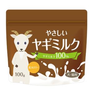 MT (minamit)さんの犬猫用ヤギミルク２種のパッケージデザインへの提案