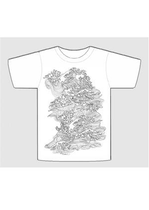 wildlilyさんの【波】や【自然】をイメージした販促用Ｔシャツデザインの依頼への提案