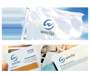 hope2017 (hope2017)さんの子どもと地域の大人をつなぐ教育(共育)プラットフォームを提供する「weclip」のロゴへの提案