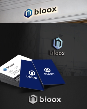 D.R DESIGN (Nakamura__)さんの建設不動産システムエンジニア会社　”bloox”の会社ロゴデザインへの提案