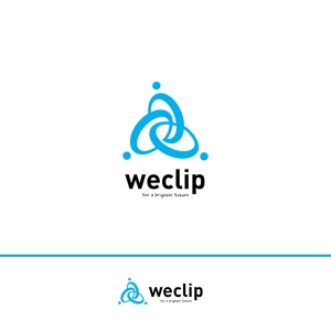 RGM.DESIGN (rgm_m)さんの子どもと地域の大人をつなぐ教育(共育)プラットフォームを提供する「weclip」のロゴへの提案
