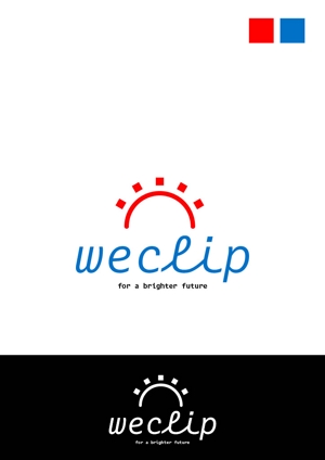 knot (ryoichi_design)さんの子どもと地域の大人をつなぐ教育(共育)プラットフォームを提供する「weclip」のロゴへの提案