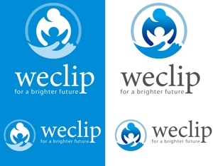 Force-Factory (coresoul)さんの子どもと地域の大人をつなぐ教育(共育)プラットフォームを提供する「weclip」のロゴへの提案