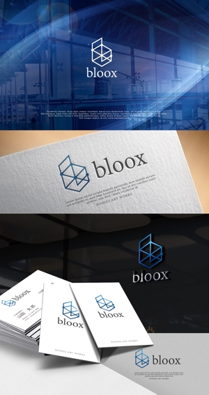NJONESKYDWS (NJONES)さんの建設不動産システムエンジニア会社　”bloox”の会社ロゴデザインへの提案