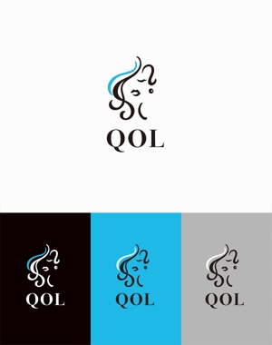 eldordo design (eldorado_007)さんの新規開業美容院『QOL』文字のロゴ、イラストデザインへの提案