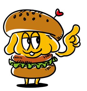 nougo (noguo3)さんのハンバーガーショップのアメリカンポップなキャラクターのイラストへの提案