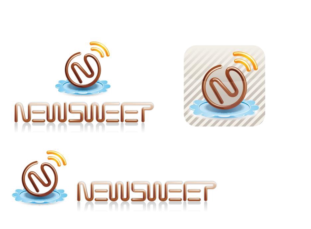 iPhone ニュースアプリのロゴ・アイコン デザイン
