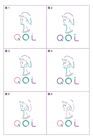 textile as (asrytextile)さんの新規開業美容院『QOL』文字のロゴ、イラストデザインへの提案