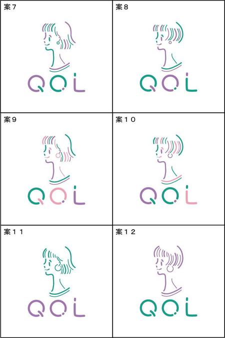 Asrytextileさんの事例 実績 提案 新規開業美容院 Qol 文字のロゴ イラストデザイン デザイナーのasry クラウドソーシング ランサーズ