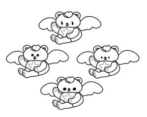 ささき　せん　イラストレーター (senillustration)さんの【Youtube用のキャラ作成依頼】ペガサス＋クマのキャラの作成をお願いします。への提案