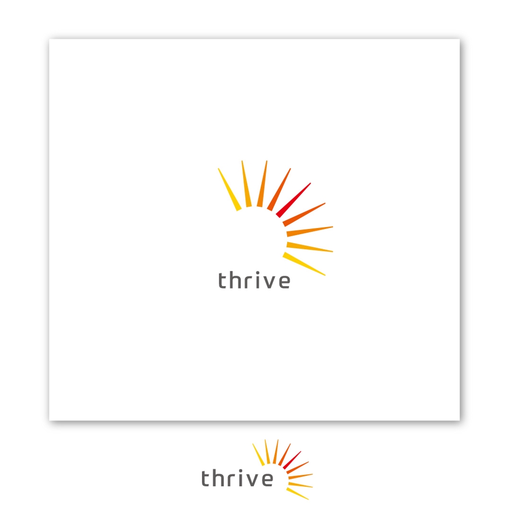 会社【thrive】のロゴ作成依頼