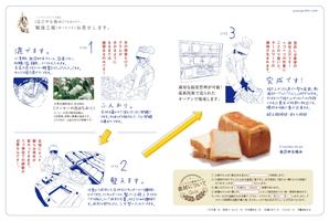 emi (emidesign)さんの高級食パン専門店のフリーペーパーのリデザインへの提案